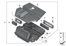 Tłumik szmerów ssania/wkład filtra (13_2179) dla BMW X4 M F98 X4 M SAC ECE