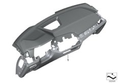 Individual deska rozdzielcza pełna skóra (91_1606) dla BMW X5 G05 X5 30dX SAV ECE