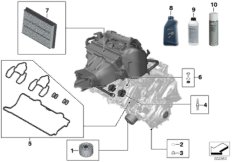 Wymiana oleju silnikowego / przegląd (02_0230) dla BMW S 1000 RR 19 (0E21, 0E23) USA