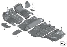 Wykładzina podłogowa (51_A142) dla BMW X5 G05 X5 40iX SAV USA