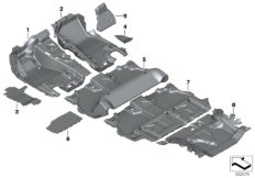 Wykładzina podłogowa (51_A142) dla BMW X5 G05 X5 40iX SAV IDN