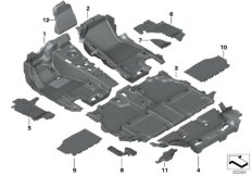 Wykładzina podłogowa (51_A461) dla BMW X7 G07 X7 40iX SAV USA