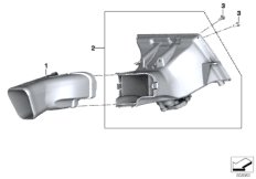 Prowad. powietrza tłumika szmerów ssania (13_2174) dla BMW S 1000 RR 19 (0E21, 0E23) USA