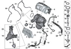 Turbosprężarka ze smarowaniem (11_7058) dla MINI Countryman F60 Cooper SD Countryman ECE