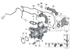 Turbosprężarka ze smarowaniem (11_7701) dla BMW X3 G01 X3 20dX SAV ECE