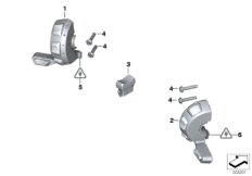 Przełącznik dodatkowy pojazdu specj. (61_4019) dla BMW R 1200 RT (0A03, 0A13) ECE