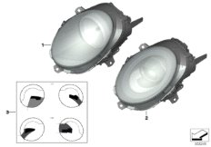 Reflektor (63_2159) dla MINI Clubman F54 LCI Cooper S Clubman USA
