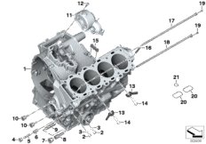 Obudowa silnika (11_7194) dla BMW S 1000 RR 19 (0E21, 0E23) ECE