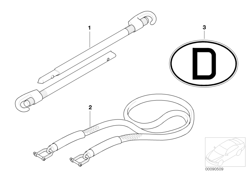 Tabliczka D  (71_0454) dla MINI Cabrio F57 LCI Cooper Cabrio ECE