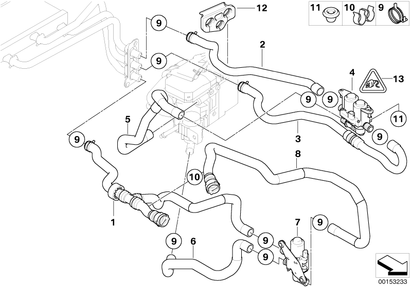 Część Zawór przełączający (64126911797)do samochodu BMW 5' E60 LCI 520d ...