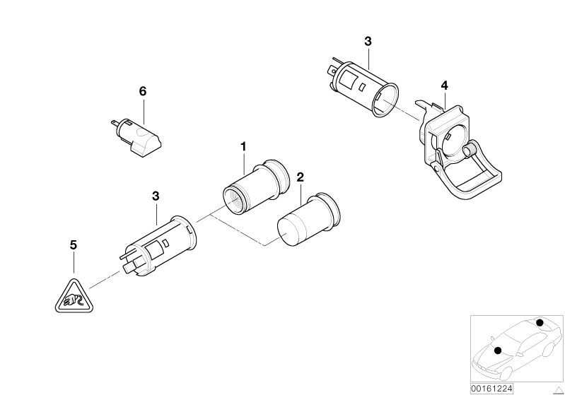 Zapalniczka/wtyczki  (61_7259) dla BMW 6' E63 LCI 635d Cou ECE