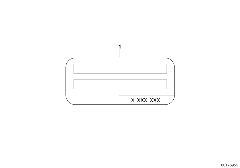 Tabliczka inf. o sterowniku główny DME  (12_2258) dla BMW X2 F39 X2 18i SAC ECE