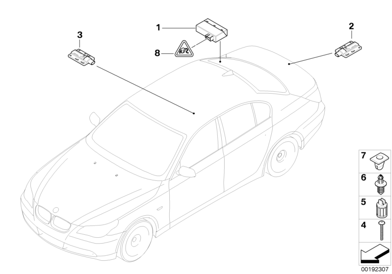 Sterowniki/anteny Passiv Access  (61_7288) dla BMW 6' E63 LCI 635d Cou ECE