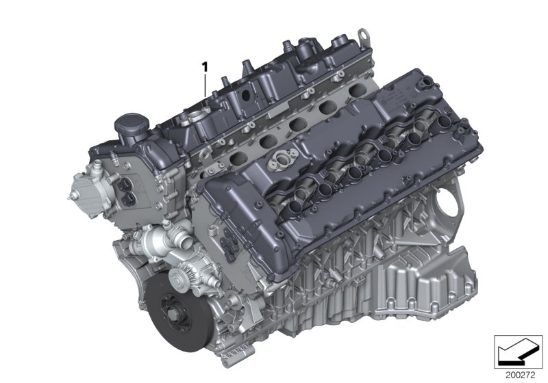 Zespół napędowy silnika  (11_7912) dla BMW 7' G12 LCI M760LiX Lim ECE