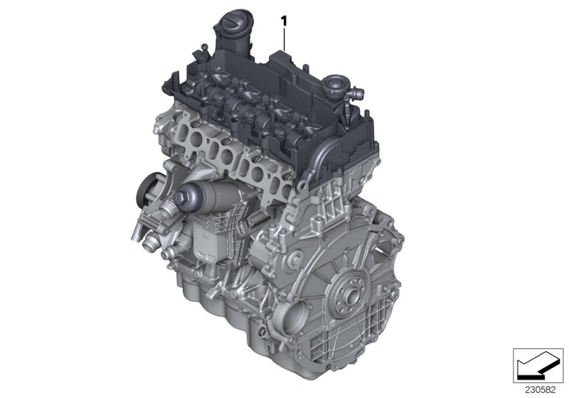 Zespół napędowy silnika  (11_8124) dla BMW X3 G01 LCI X3 20iX SAV ECE