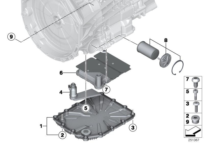 Miska olejowa GS7D36SG  (28_0018) dla BMW 2' F87 M2 LCI M2 CS Cou ECE