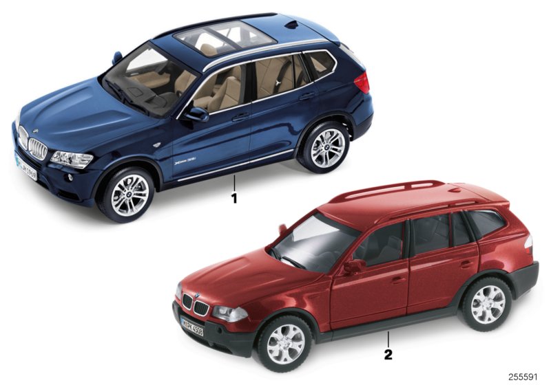 BMW Miniaturen - BMW X3 2010/11  (80_0600) dla BMW X6 G06 X6 40iX SAC ECE