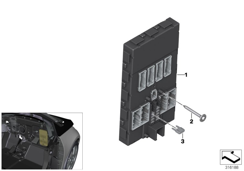 Sterownik Body Domain Controller BDC  (61_3135) dla BMW i i3 I01 LCI i3 120Ah Meg ECE