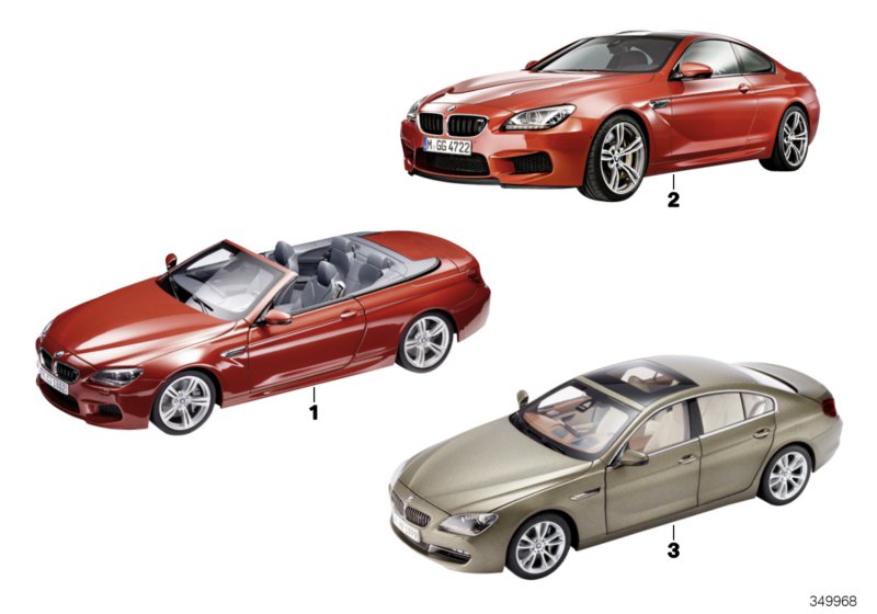 Miniatury BMW - BMW serii 6, 2013/14  (80_0846) dla BMW X4 G02 LCI X4 30iX SAC ECE