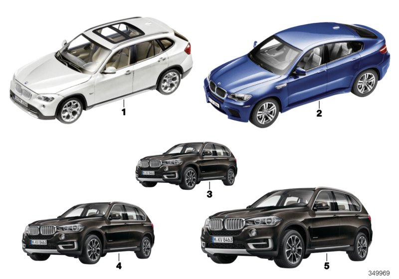 Miniatury BMW - BMW X 2013/14  (80_0847) dla BMW X4 G02 LCI X4 30iX SAC ECE