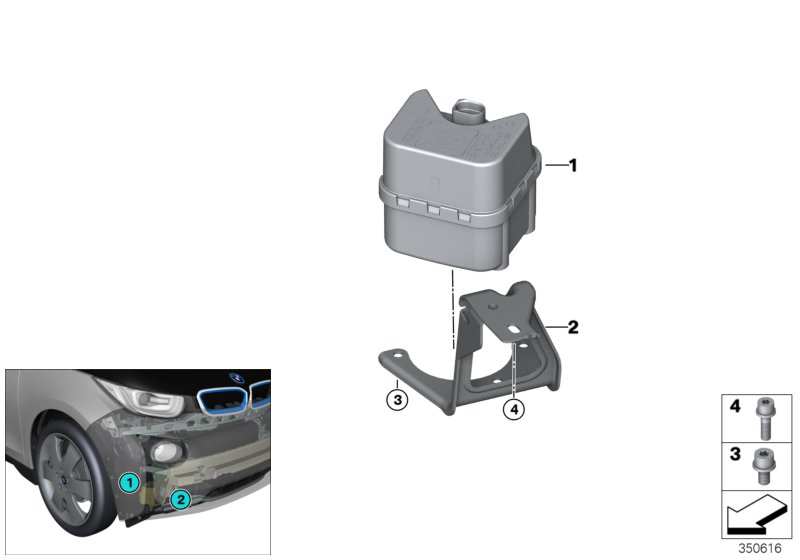 Generator dźwięku samochodu  (65_2545) dla BMW i i3 I01 LCI i3 120Ah Meg ECE
