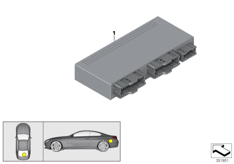 Sterownik modułu Top Cabrio  (61_3557) dla BMW 4' F33 LCI 430d Cab ECE