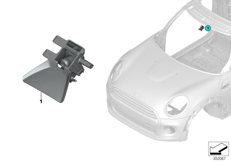 Kamera KaFAS  (66_0368) dla MINI Cabrio F57 LCI Cooper Cabrio ECE