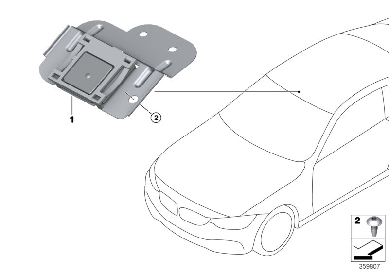 Elementy pojedyncze anten GPS/TV  (65_2581) dla BMW 4' F33 LCI 435dX Cab ECE