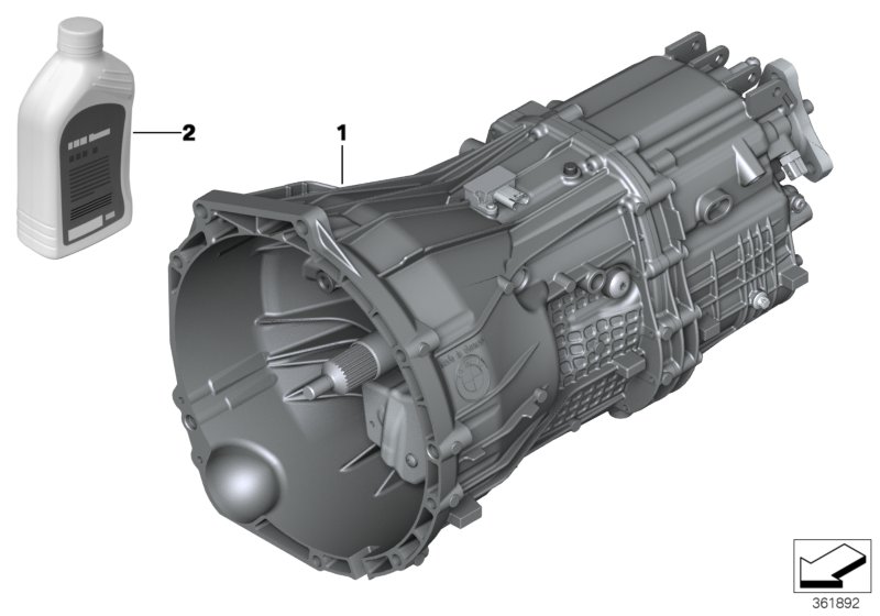 Ręczna skrzynia biegów GS6-45DZ  (23_1126) dla BMW 3' F34 GT LCI 320d Gra ECE