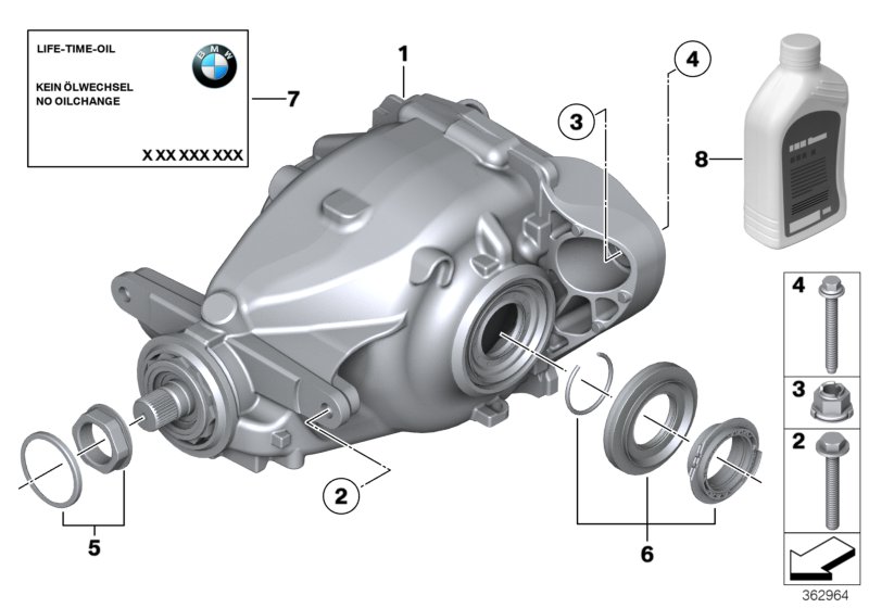 Przekładnia tylnej osi  (33_1620) dla BMW 2' F22 LCI 220i Cou ECE