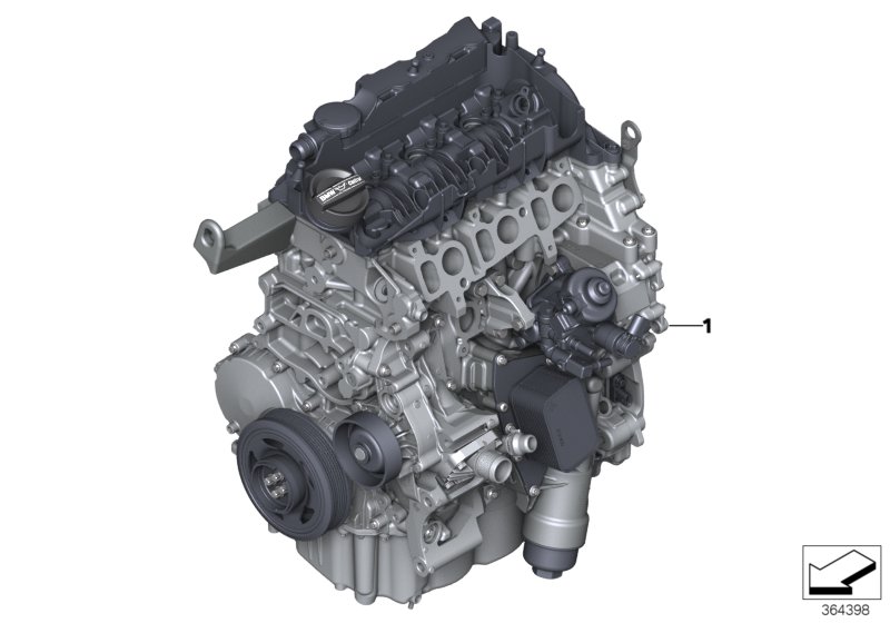 Zespół napędowy silnika  (11_6325) dla BMW 2' F45 Active Tourer LCI 216d Act ECE