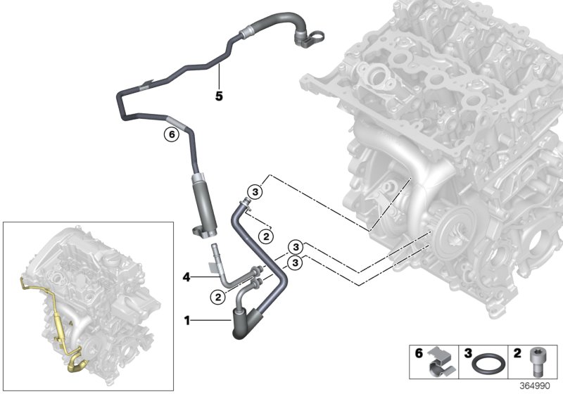 Układ chłodzenia turbosprężarki  (11_7852) dla BMW X1 F48 LCI X1 25eX SAV ECE