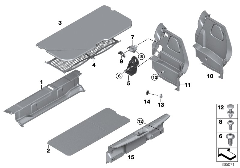 Obudowa bagażnika  (51_9688) dla MINI F56 LCI One 3-drzwiowy ECE
