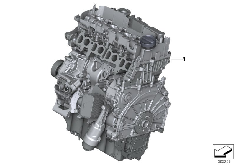 Zespół napędowy silnika  (11_7675) dla BMW X3 G01 LCI X3 20dX SAV ECE