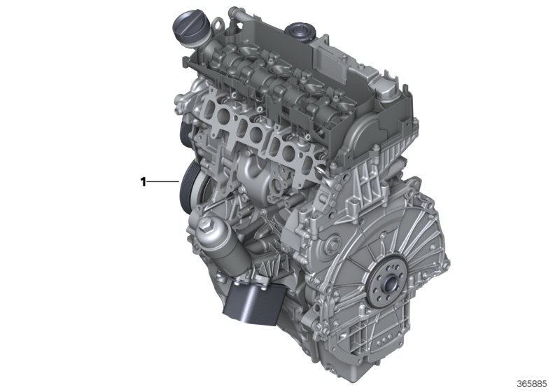 Zespół napędowy silnika  (11_7633) dla BMW X3 G01 LCI X3 18d SAV ECE