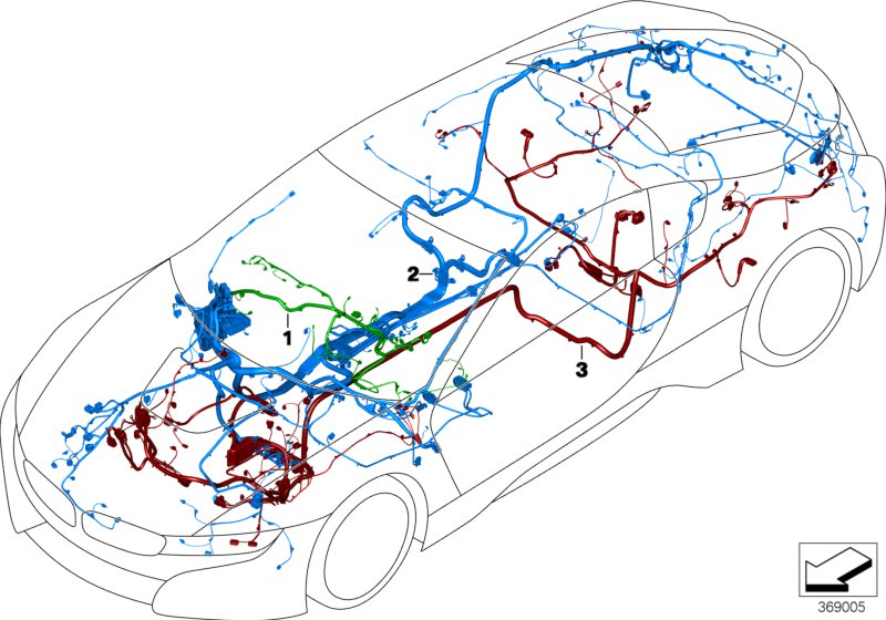 Główna wiązka przewodów  (61_3799) dla BMW i i8 I12 LCI i8 Cou ECE