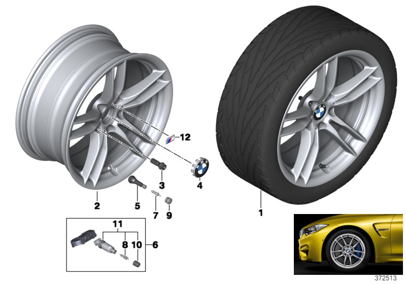 BMW k.st.l.V-Spoke 641M - 19