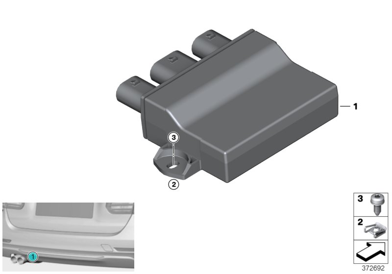 Sterownik Smart Opener  (61_3070) dla BMW X1 F48 LCI X1 18i SAV ECE