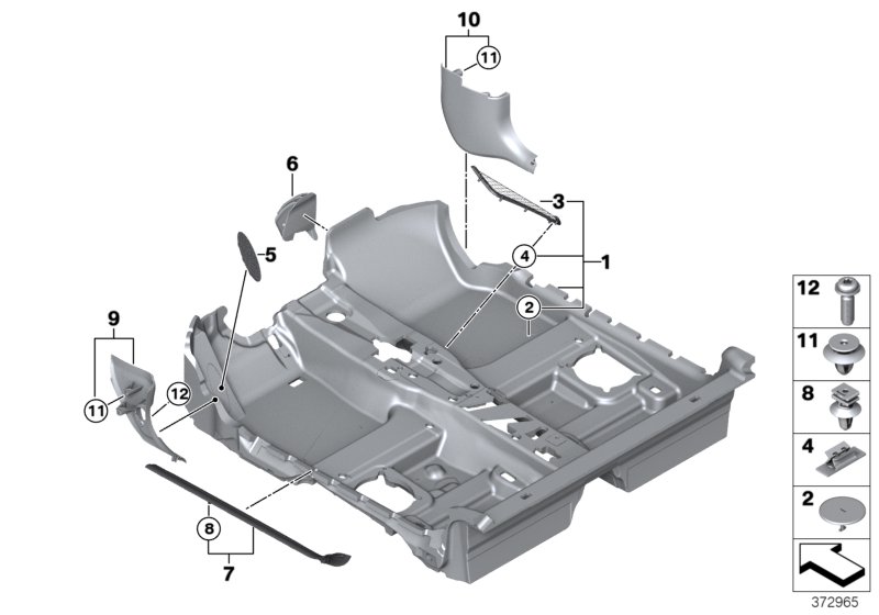 Wykładzina podłogowa  (51_9683) dla MINI Cabrio F57 LCI JCW Cabrio ECE