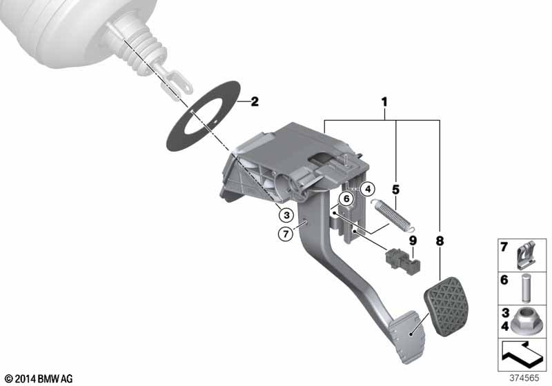 Mech. dźw. noż. skrz. bieg z podw. sprz.  (35_0413) dla BMW 2' F87 M2 LCI M2 CS Cou ECE