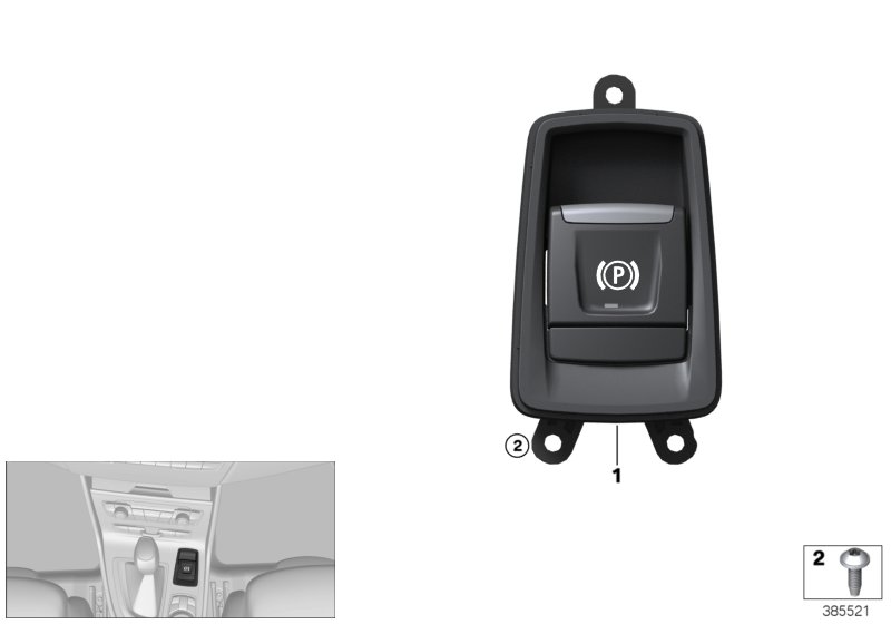Przełącznik hamulca parkingowego  (61_4183) dla BMW 2' F45 Active Tourer LCI 218dX Act ECE