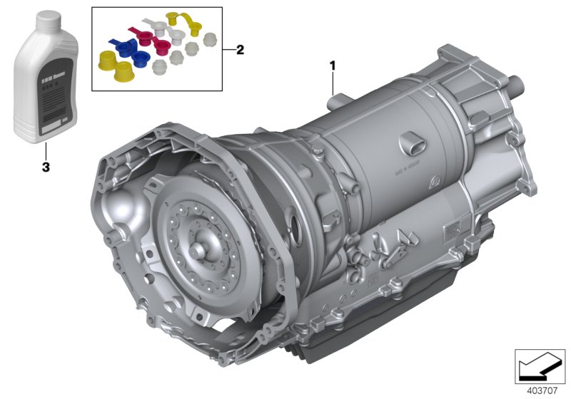 Aut. skrz. b. GA8HP75Z - nap. na 4 koła  (24_1457) dla BMW 5' F90 M5 M5 Lim ECE