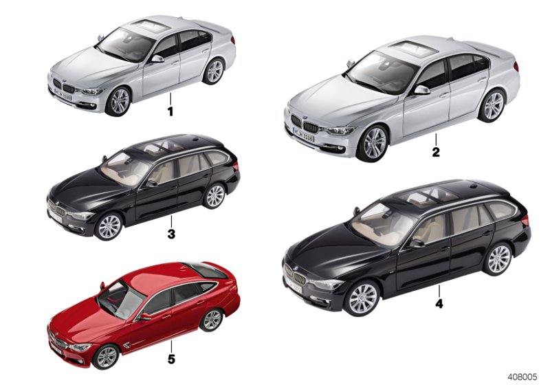 BMW Miniaturen - BMW 3er Serie 14/16  (80_0959) dla BMW 8' G15 840dX Cou ECE