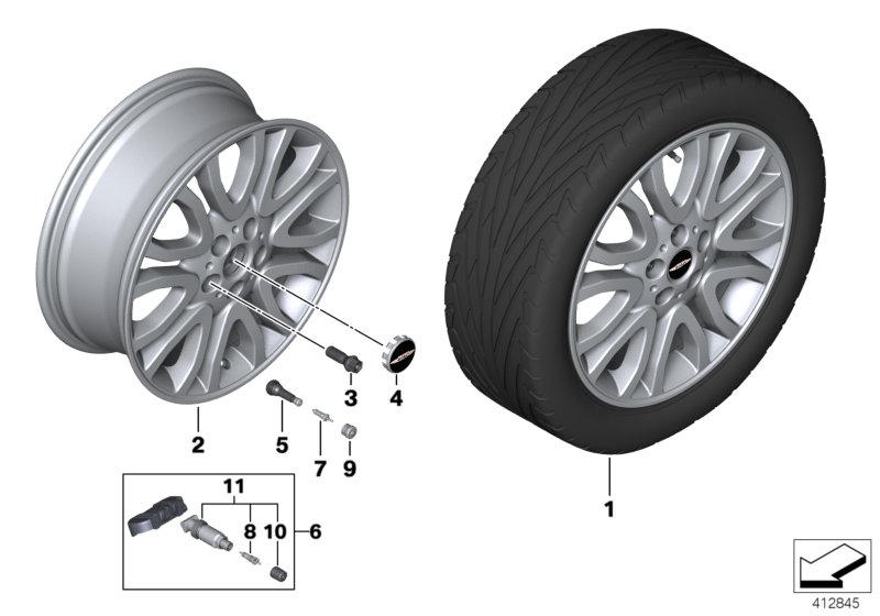 MINI LM Rad Vanity Spoke 504 - 18