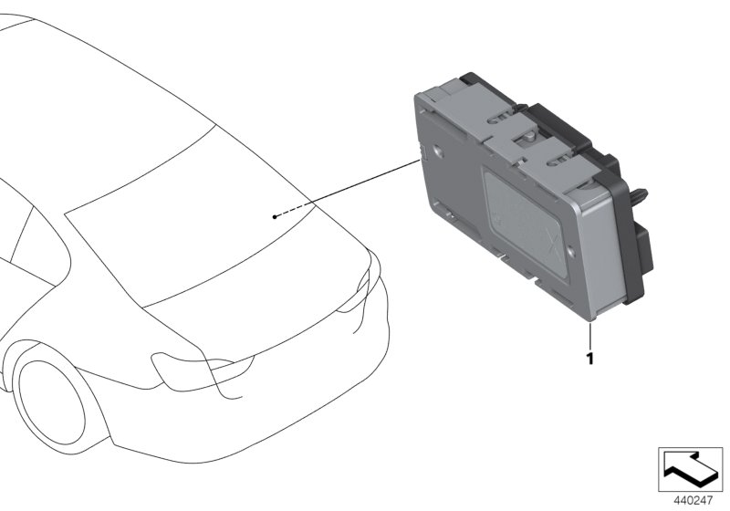 Rozdzielacz prądu modułu LIN  (61_4821) dla BMW 3' G20 LCI 320i Lim ECE