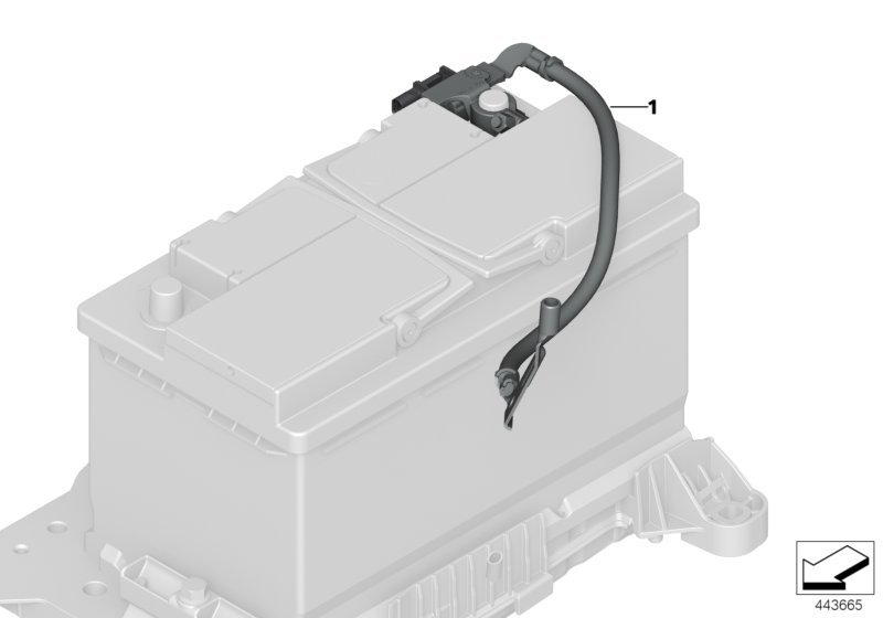 Przewód akumulatora minus, IBS  (61_4872) dla BMW X1 F48 LCI X1 25iX SAV ECE