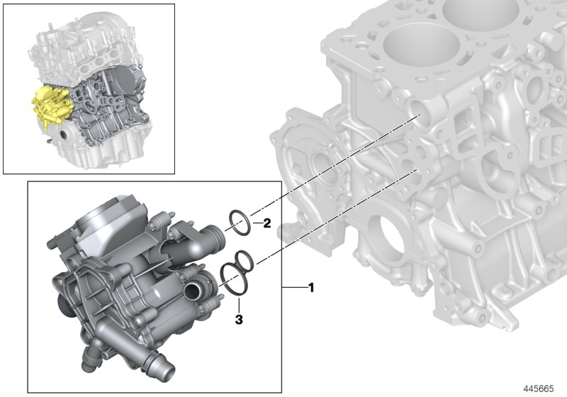 Obudowa termostatu układu chłodniczego  (11_6002) dla BMW 2' F23 LCI 218i Cab ECE