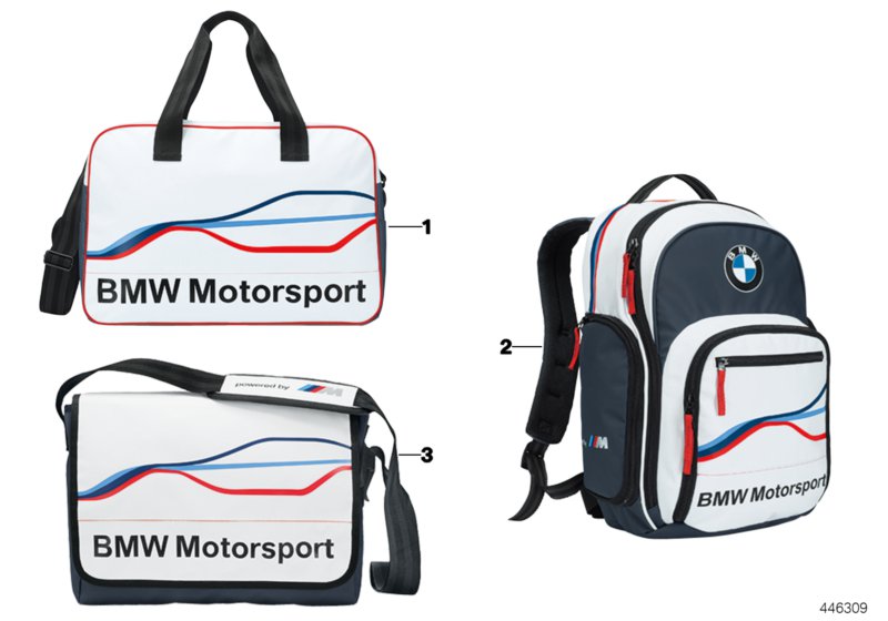 Torby BMW Motorsport 2015/17  (80_1001) dla BMW X3 G01 LCI X3 18d SAV ECE