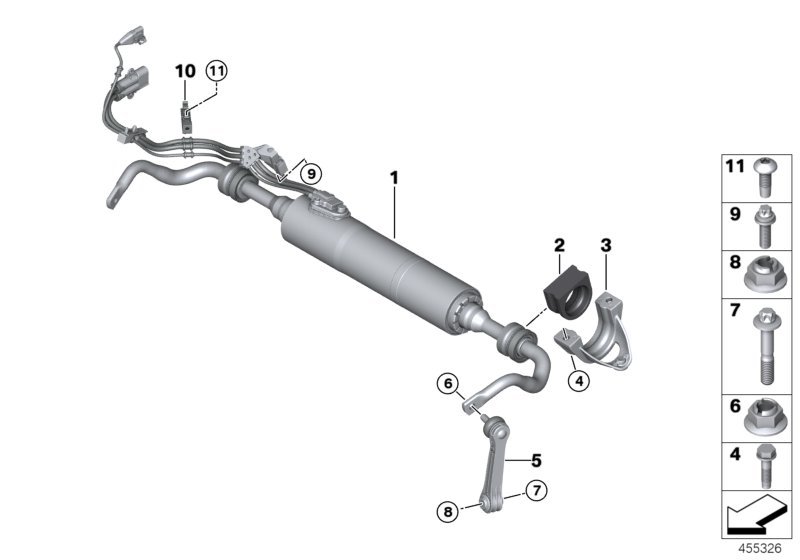 Stabilizator tylny / Dynamic Drive  (33_3489) dla BMW 5' G31 LCI 540iX Tou ECE