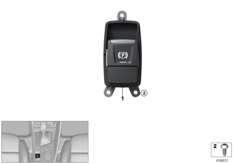 Przełącznik hamulca parkingowego  (61_4434) dla BMW X2 F39 X2 18d SAC ECE